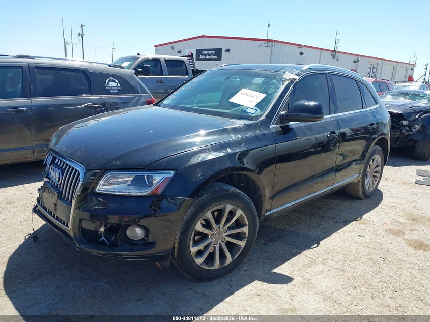 2014 Audi Q5 VIN WA1LFAFP1EA022266 IAAI salvage auction — FRONT END, Original (Texas), sold $425 on 2026-07-28 (photo 2)