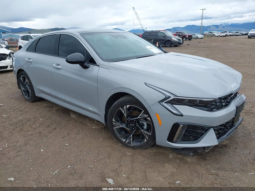2025 Kia K5 VIN KNAG64J7XS5384937 IAAI salvage auction — LEFT FRONT, Salvage Title, sold $12,050 on 2026-07-15 (photo 1)
