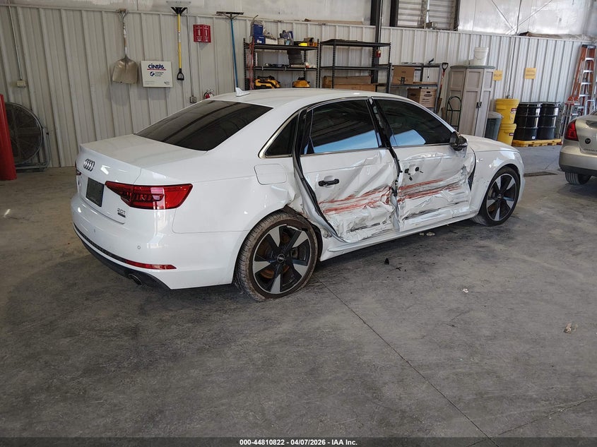 2017 Audi A4 VIN WAUENAF4XHN001031 IAAI salvage auction — RIGHT SIDE, Salvage (Missouri), sold $3,100 on 2026-07-13 (photo 4)