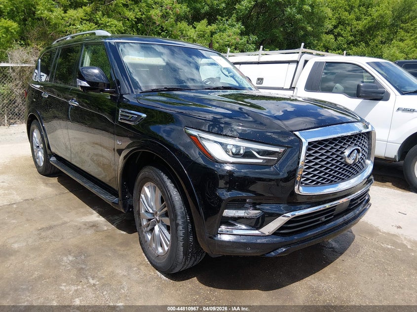 2018 Infiniti Qx80 VIN JN8AZ2NFXJ9660194 IAAI salvage auction — FRONT END, Salvage Title, sold $7,200 on 2026-08-03 (photo 1)