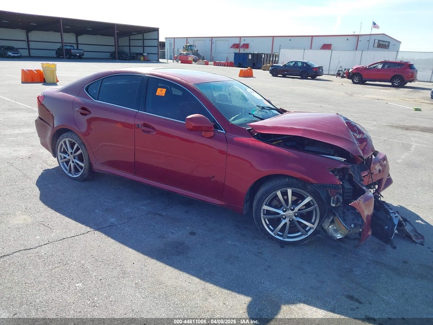 2008 Lexus Is VIN JTHBK262185065945 IAAI salvage auction — BIO HAZARD, Clear (Indiana), sold $225 on 2026-07-09 (photo 1)