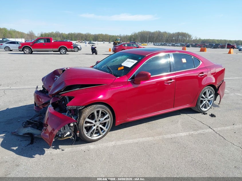 2008 Lexus Is VIN JTHBK262185065945 IAAI salvage auction — BIO HAZARD, Clear (Indiana), sold $225 on 2026-07-09 (photo 2)