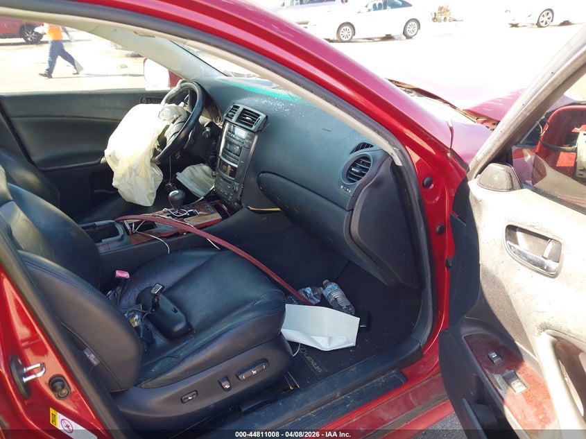 2008 Lexus Is VIN JTHBK262185065945 IAAI salvage auction — BIO HAZARD, Clear (Indiana), sold $225 on 2026-07-09 (photo 5)