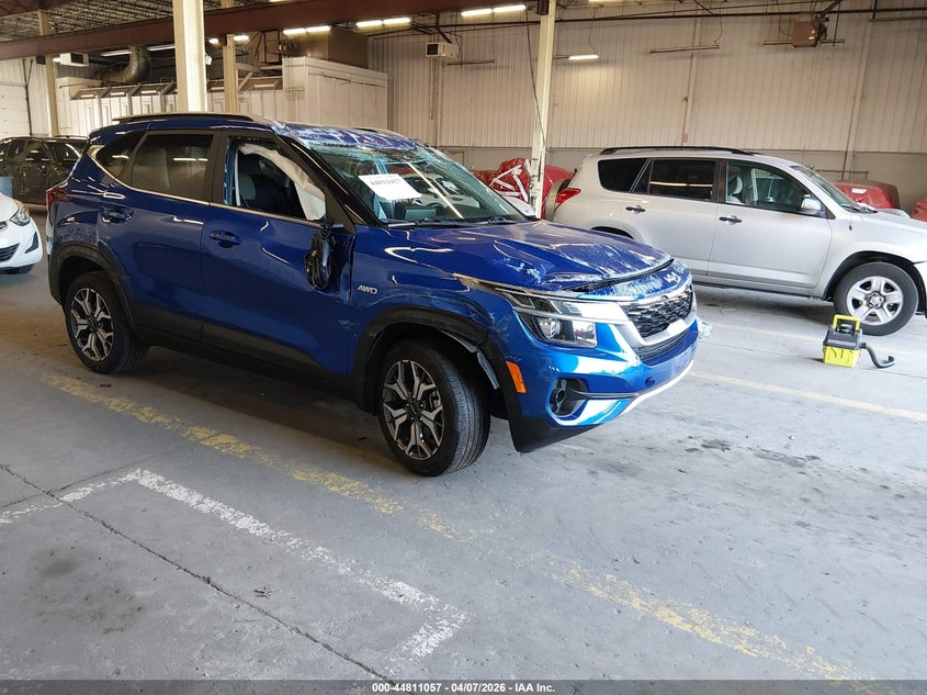 2023 Kia Seltos VIN KNDERCAAXP7466282 IAAI salvage auction — ROLLOVER, Salvage Title, sold $2,300 on 2026-07-23 (photo 1)