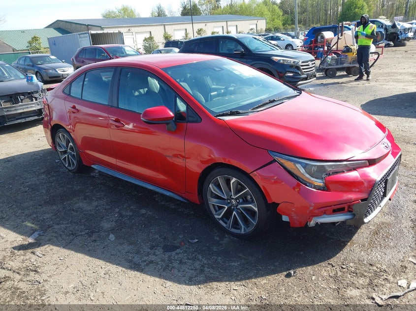 2021 Toyota Corolla VIN 5YFS4MCE0MP079340 IAAI salvage auction — FRONT & REAR, Salvage Title, sold $4,150 on 2026-08-02 (photo 1)