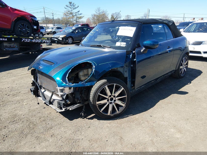 2021 Mini Convertible VIN WMWWJ5C04M3N22163 IAAI salvage auction — FRONT END, Salvage (New Jersey), sold $4,250 on 2026-08-10 (photo 2)