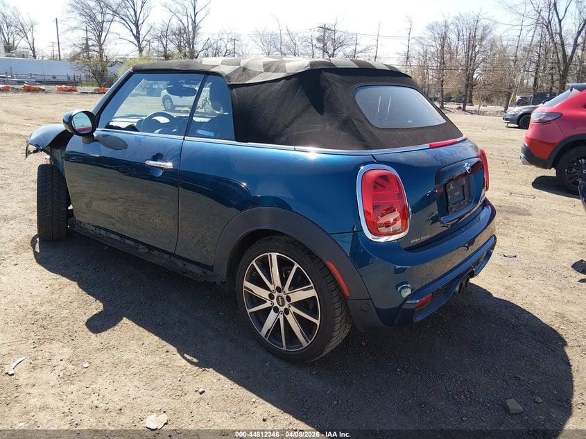 2021 Mini Convertible VIN WMWWJ5C04M3N22163 IAAI salvage auction — FRONT END, Salvage (New Jersey), sold $4,250 on 2026-08-10 (photo 3)