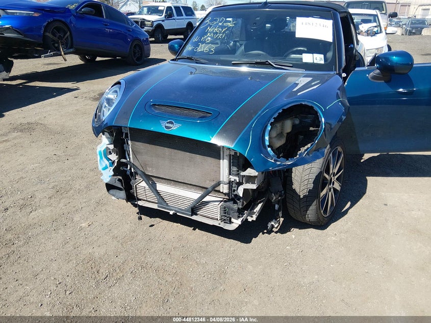 2021 Mini Convertible VIN WMWWJ5C04M3N22163 IAAI salvage auction — FRONT END, Salvage (New Jersey), sold $4,250 on 2026-08-10 (photo 6)