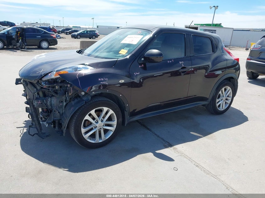 2014 Nissan Juke VIN JN8AF5MRXET353946 IAAI salvage auction — FRONT END, Salvage Title, sold $900 on 2026-07-08 (photo 2)