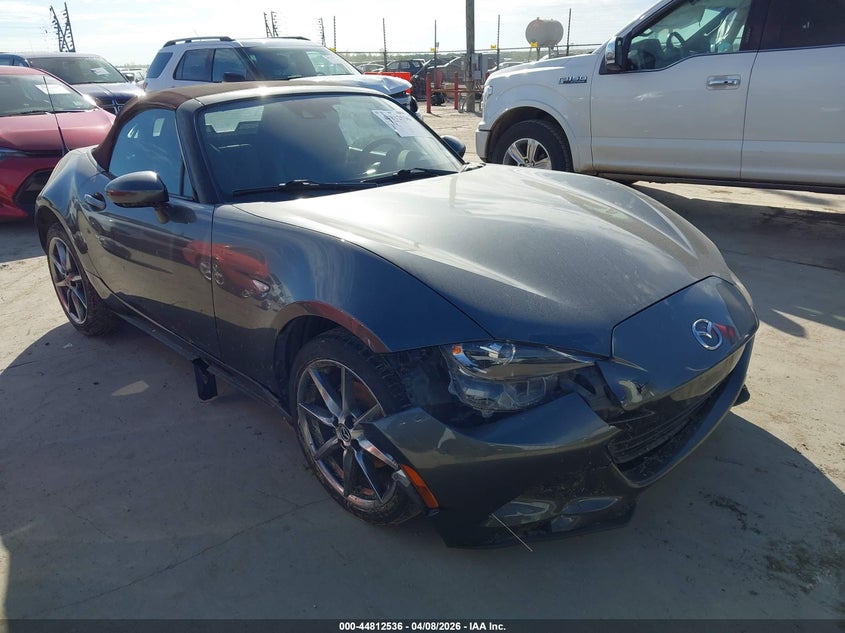 2018 Mazda Mx-5 VIN JM1NDAD71J0201480 IAAI salvage auction — RIGHT FRONT, Wait Title, sold $4,500 on 2026-07-08 (photo 1)