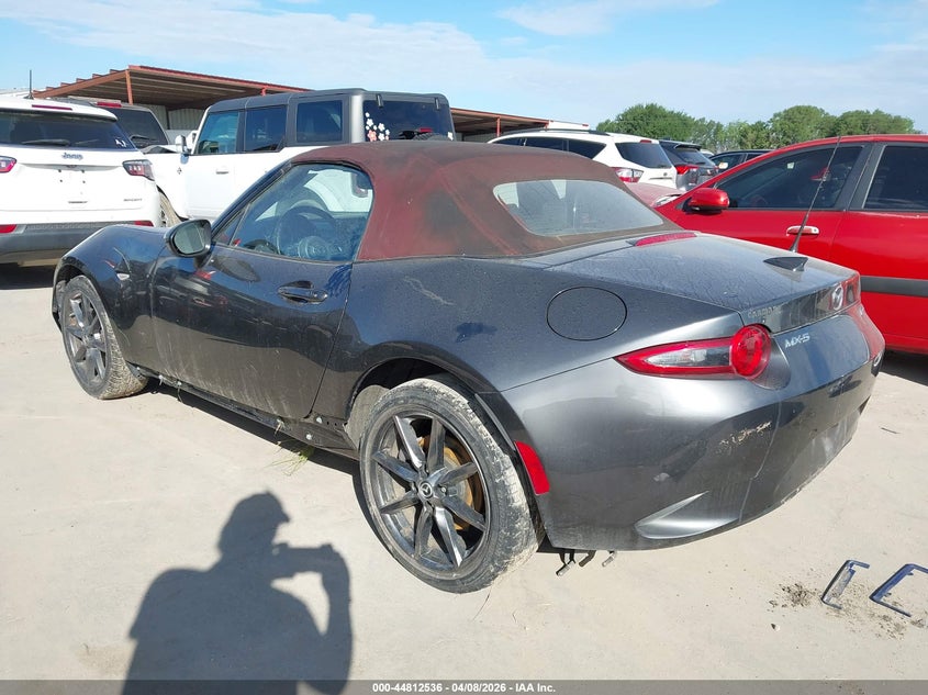 2018 Mazda Mx-5 VIN JM1NDAD71J0201480 IAAI salvage auction — RIGHT FRONT, Wait Title, sold $4,500 on 2026-07-08 (photo 3)