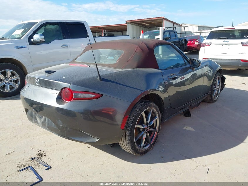 2018 Mazda Mx-5 VIN JM1NDAD71J0201480 IAAI salvage auction — RIGHT FRONT, Wait Title, sold $4,500 on 2026-07-08 (photo 4)
