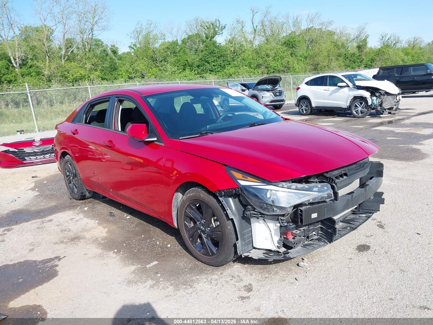 2023 Hyundai Elantra VIN 5NPLM4AG6PH104400 IAAI salvage auction — FRONT & REAR, Salvage Title, sold $2,250 on 2026-07-21 (photo 1)