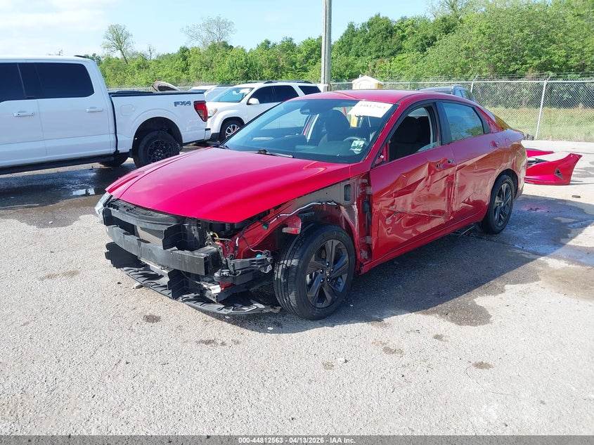 2023 Hyundai Elantra VIN 5NPLM4AG6PH104400 IAAI salvage auction — FRONT & REAR, Salvage Title, sold $2,250 on 2026-07-21 (photo 2)