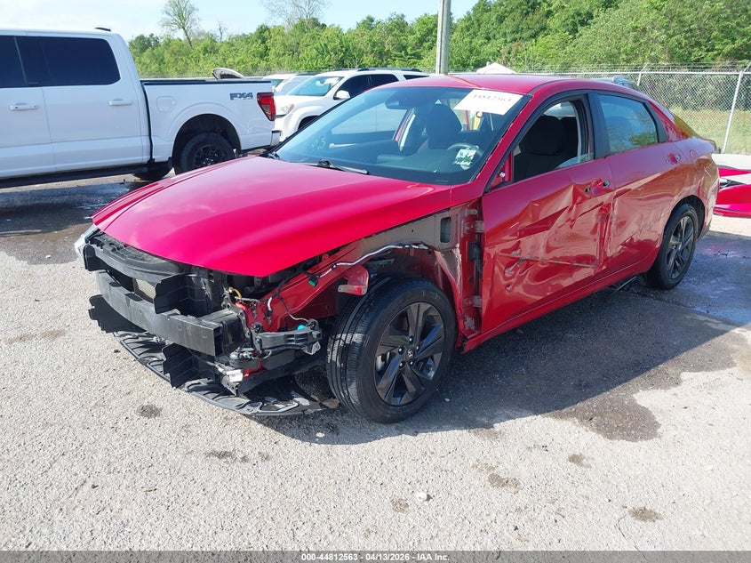 2023 Hyundai Elantra VIN 5NPLM4AG6PH104400 IAAI salvage auction — FRONT & REAR, Salvage Title, sold $2,250 on 2026-07-21 (photo 6)