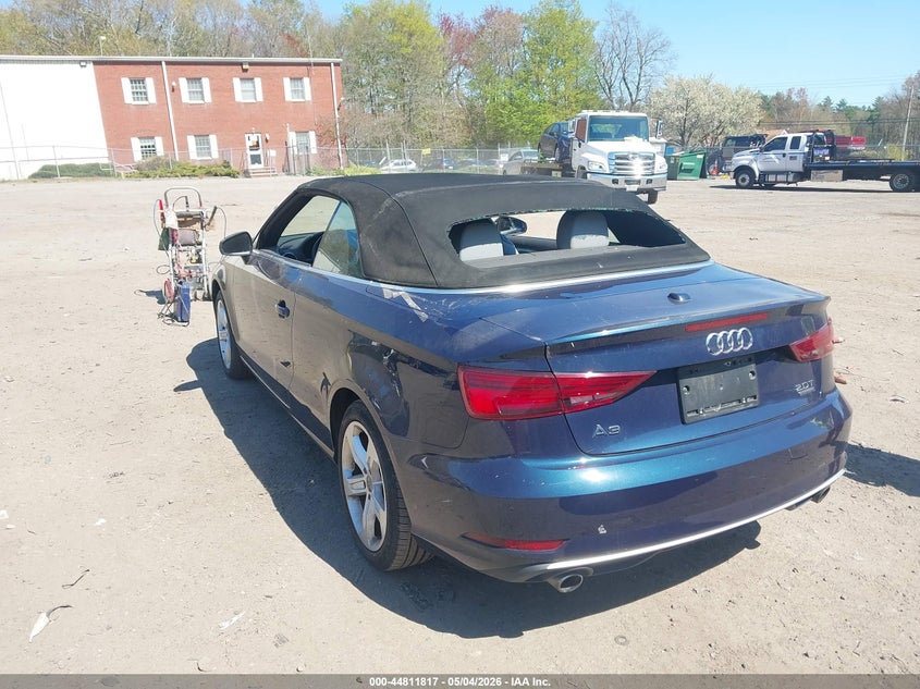 2018 Audi A3 VIN WAU78LFF0J1023016 IAAI salvage auction — VANDALISM, Salvage (Massachusetts), sold $5,825 on 2026-07-07 (photo 3)