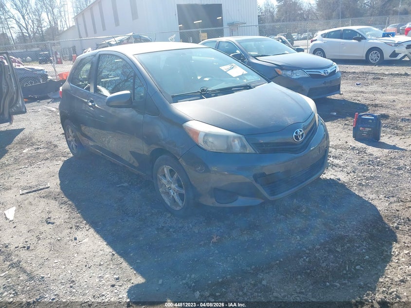 2012 Toyota Yaris VIN JTDJTUD39CD500663 IAAI salvage auction — LEFT FRONT, Clear (New York), sold $375 on 2026-07-14 (photo 1)
