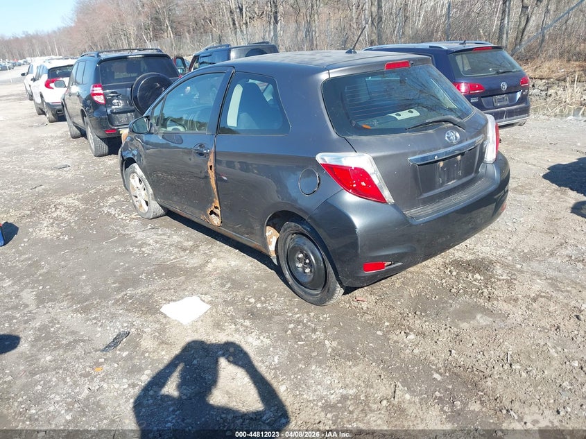 2012 Toyota Yaris VIN JTDJTUD39CD500663 IAAI salvage auction — LEFT FRONT, Clear (New York), sold $375 on 2026-07-14 (photo 3)