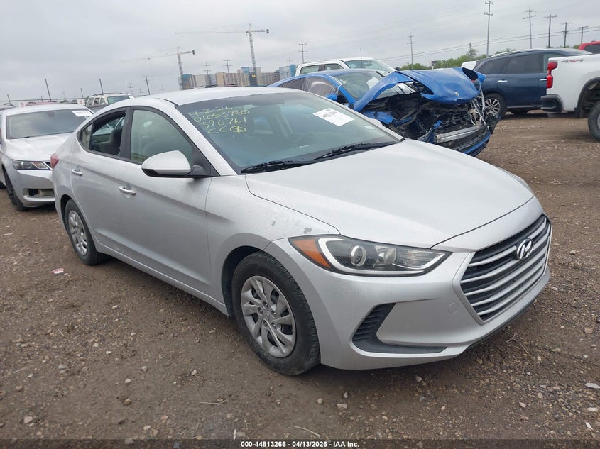 2017 Hyundai Elantra VIN KMHD74LF2HU396761 IAAI salvage auction — THEFT, Original (Texas), sold $2,925 on 2026-07-13 (photo 1)