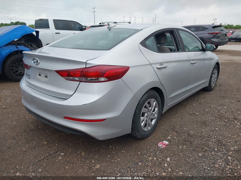 2017 Hyundai Elantra VIN KMHD74LF2HU396761 IAAI salvage auction — THEFT, Original (Texas), sold $2,925 on 2026-07-13 (photo 4)
