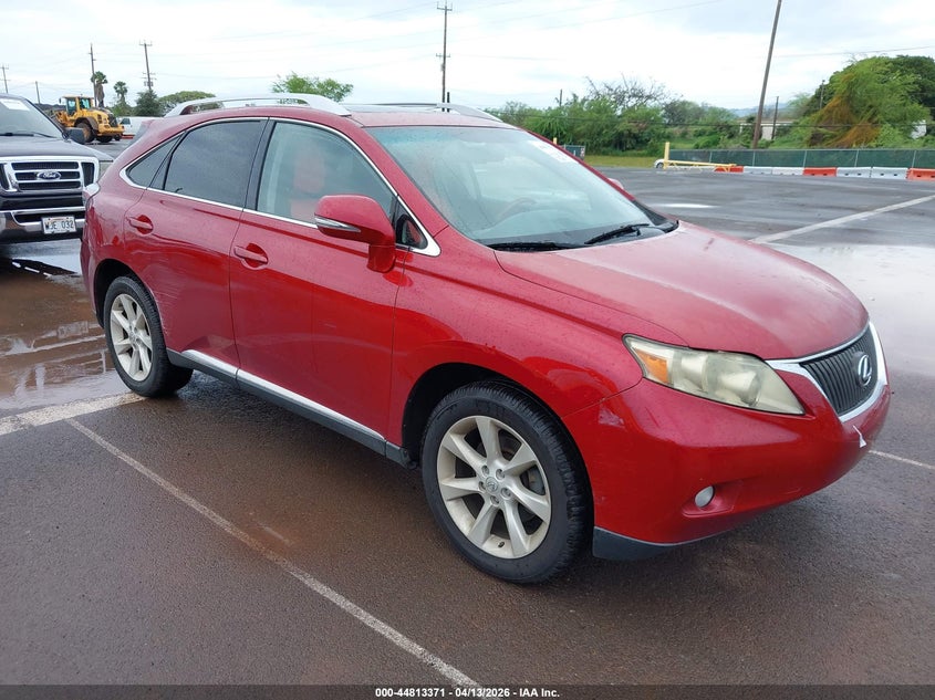 2010 Lexus Rx VIN JTJBK1BA1A2413711 IAAI salvage auction — WATER/FLOOD, Salvage (Hawaii), sold $1,350 on 2026-07-28 (photo 1)