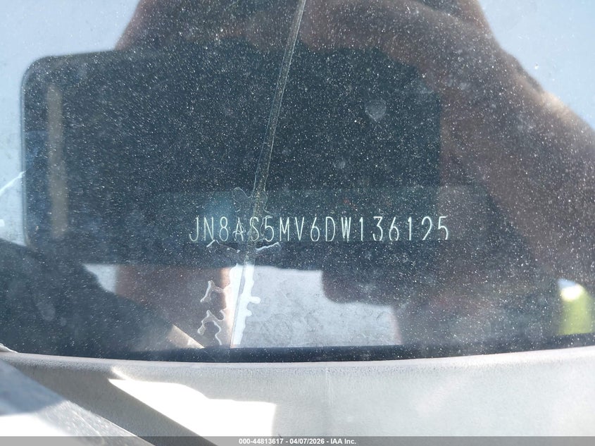 2013 Nissan Rogue VIN JN8AS5MV6DW136125 IAAI salvage auction — RIGHT FRONT, Wait Title, sold $75 on 2026-07-23 (photo 9)