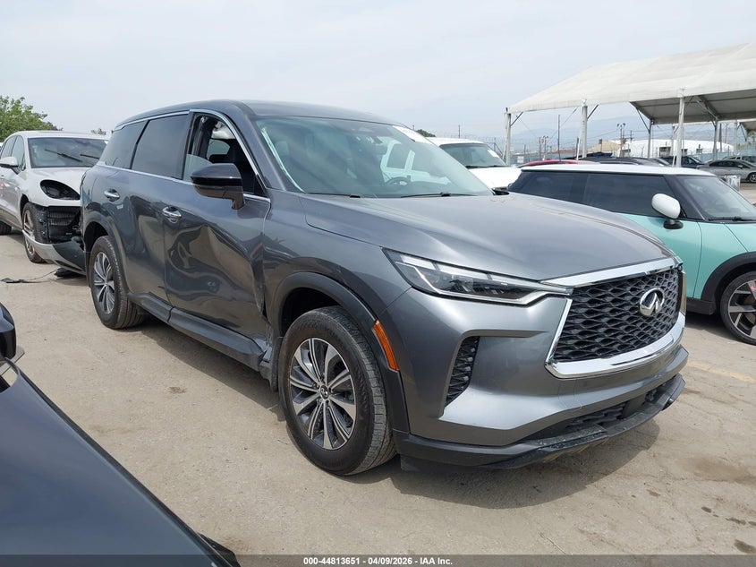 2025 Infiniti Qx60 VIN 5N1AL1ER0SC346555 IAAI salvage auction — RIGHT SIDE, Salvage Title, sold $15,300 on 2026-07-15 (photo 1)