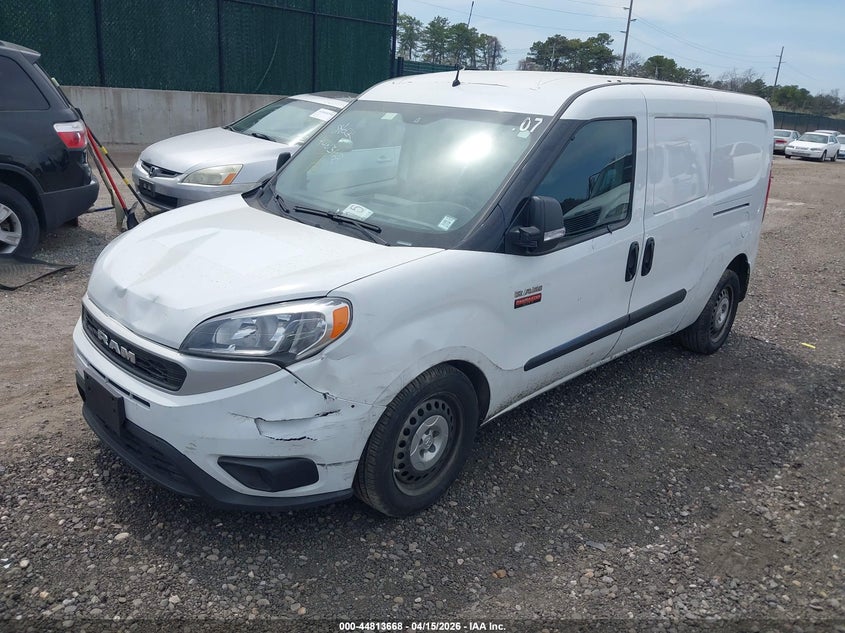 2022 Ram Promaster city VIN ZFBHRFAB6N6W57162 IAAI salvage auction — FRONT & REAR, Clear (New York), sold $9,950 on 2026-07-07 (photo 2)
