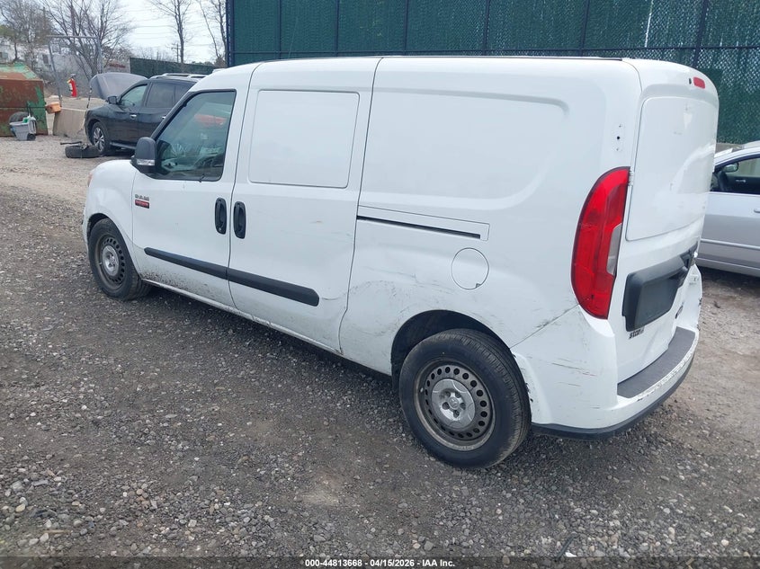 2022 Ram Promaster city VIN ZFBHRFAB6N6W57162 IAAI salvage auction — FRONT & REAR, Clear (New York), sold $9,950 on 2026-07-07 (photo 3)