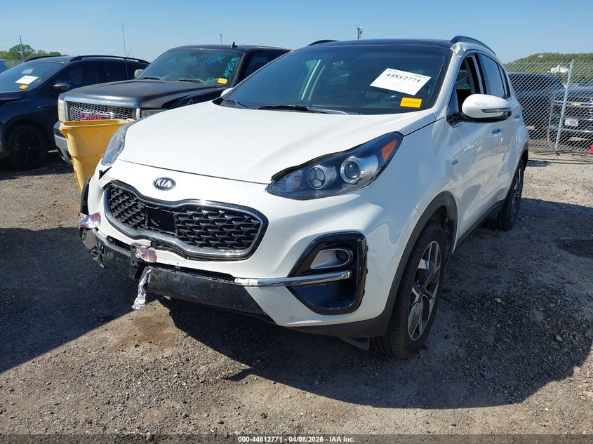2020 Kia Sportage VIN KNDPNCAC9L7635045 IAAI salvage auction — FRONT END, Clear (Oklahoma), sold $5,400 on 2026-07-21 (photo 2)