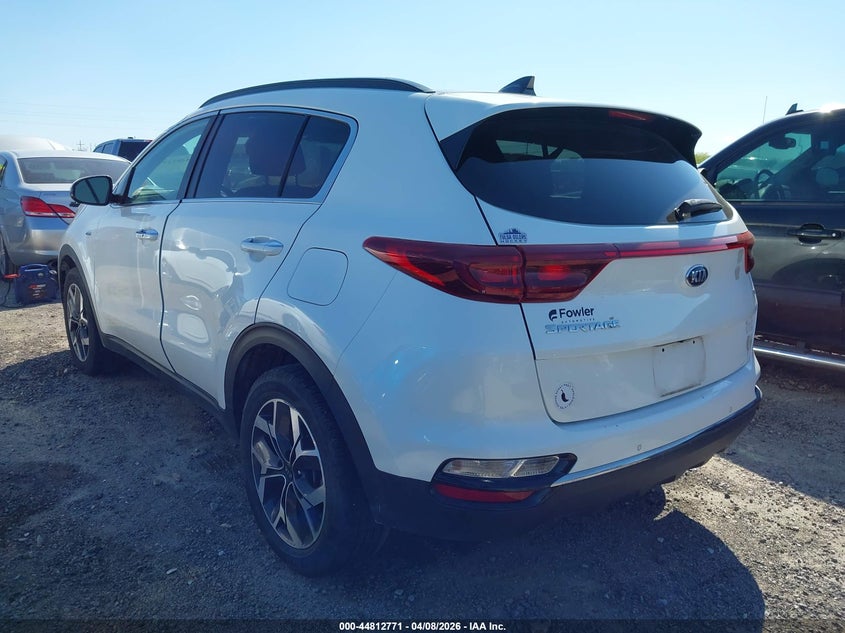 2020 Kia Sportage VIN KNDPNCAC9L7635045 IAAI salvage auction — FRONT END, Clear (Oklahoma), sold $5,400 on 2026-07-21 (photo 3)