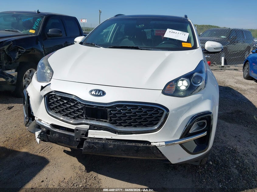 2020 Kia Sportage VIN KNDPNCAC9L7635045 IAAI salvage auction — FRONT END, Clear (Oklahoma), sold $5,400 on 2026-07-21 (photo 6)