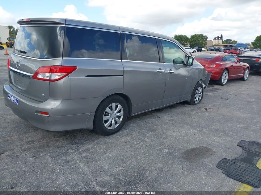 2012 Nissan Quest VIN JN8AE2KP8C9031495 IAAI salvage auction — LEFT & RIGHT, Salvage Title, sold $500 on 2026-07-16 (photo 4)