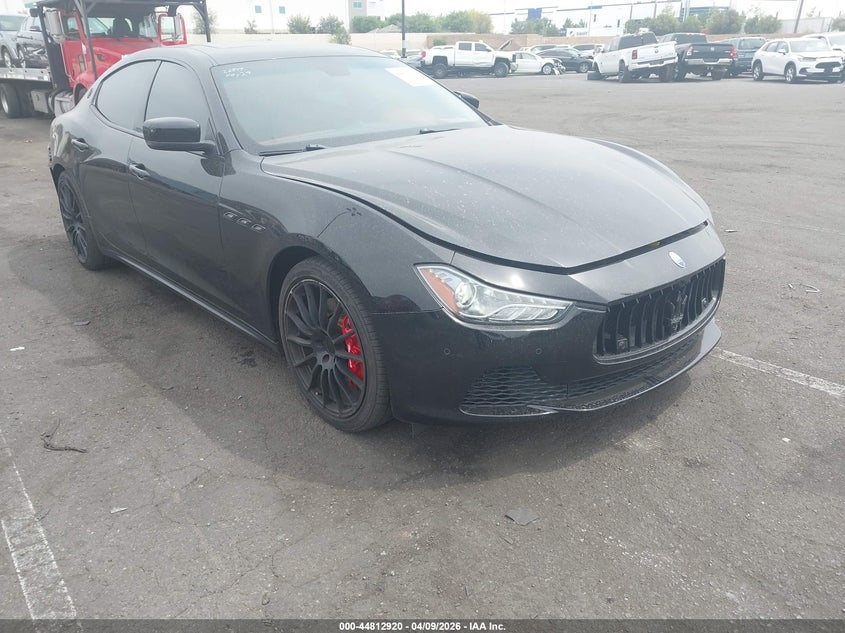 2016 Maserati Ghibli VIN ZAM57RTAXG1176211 IAAI salvage auction — REAR END, Salvage Title, sold $3,725 on 2026-07-17 (photo 1)