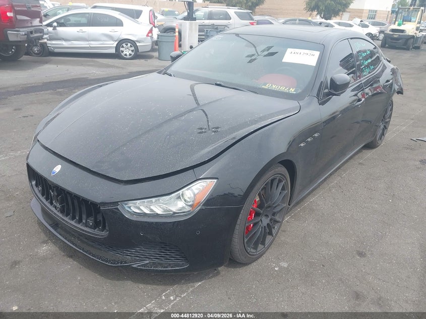 2016 Maserati Ghibli VIN ZAM57RTAXG1176211 IAAI salvage auction — REAR END, Salvage Title, sold $3,725 on 2026-07-17 (photo 2)