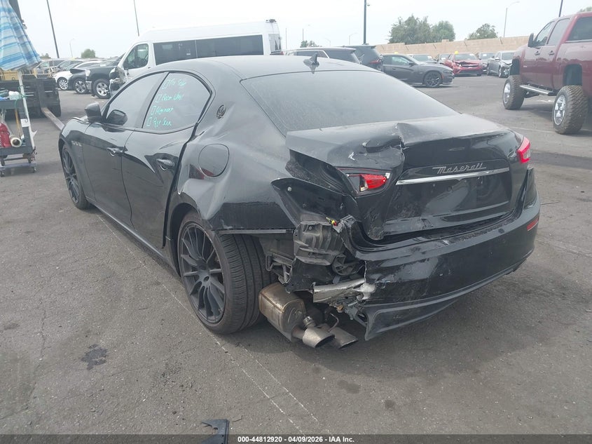 2016 Maserati Ghibli VIN ZAM57RTAXG1176211 IAAI salvage auction — REAR END, Salvage Title, sold $3,725 on 2026-07-17 (photo 3)