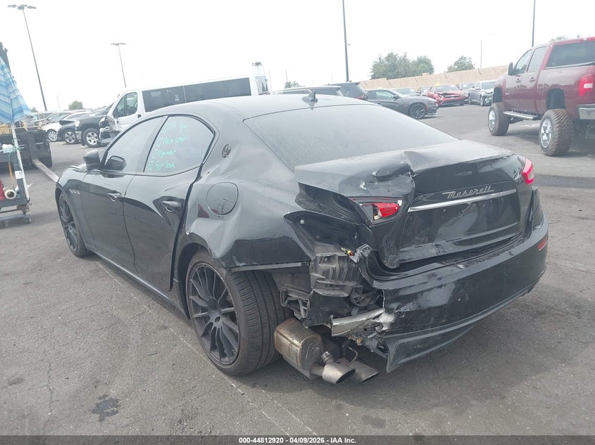 2016 Maserati Ghibli VIN ZAM57RTAXG1176211 IAAI salvage auction — REAR END, Salvage Title, sold $3,725 on 2026-07-17 (photo 6)