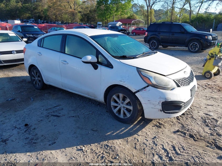 2014 Kia Rio VIN KNADN4A35E6397788 IAAI salvage auction — FRONT END, Salvage Title, sold $275 on 2026-07-17 (photo 1)
