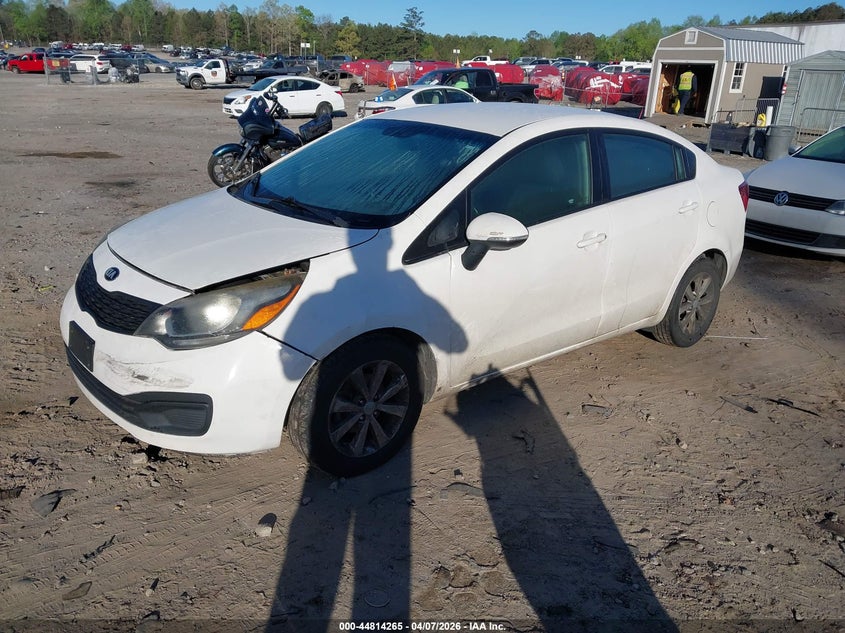 2014 Kia Rio VIN KNADN4A35E6397788 IAAI salvage auction — FRONT END, Salvage Title, sold $275 on 2026-07-17 (photo 2)
