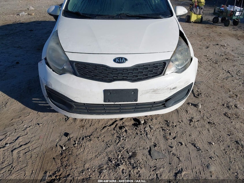 2014 Kia Rio VIN KNADN4A35E6397788 IAAI salvage auction — FRONT END, Salvage Title, sold $275 on 2026-07-17 (photo 6)