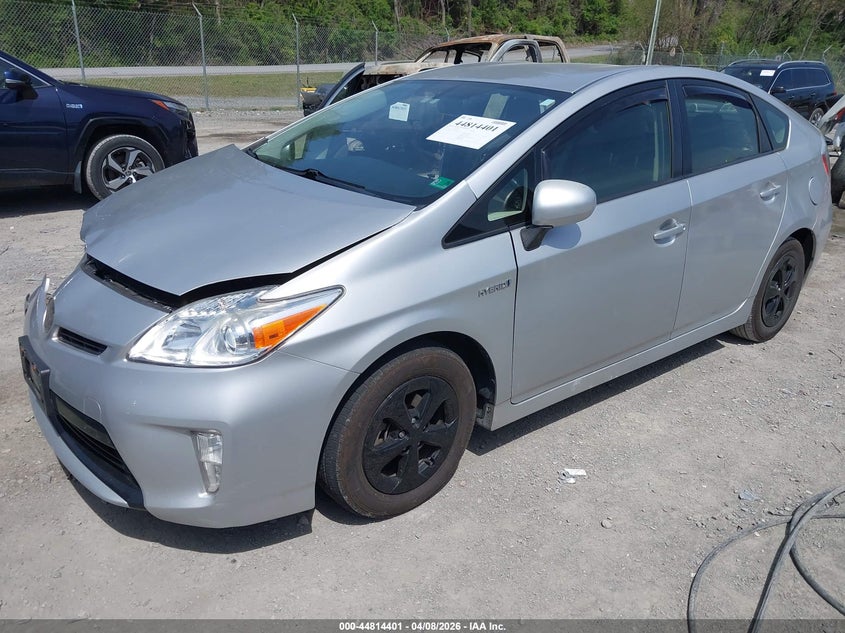 2013 Toyota Prius VIN JTDKN3DU3D0349331 IAAI salvage auction — FRONT END, Salvage Title, sold $3,875 on 2026-07-14 (photo 2)