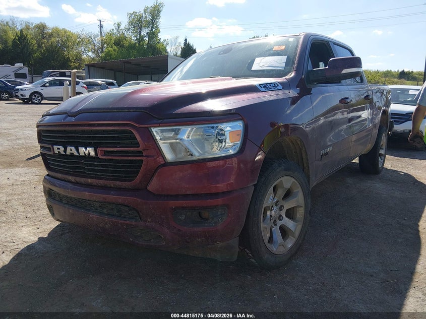 2019 Ram 1500 VIN 1C6SRFFT2KN713188 IAAI salvage auction — RIGHT FRONT, Clear (Oklahoma), sold $5,875 on 2026-07-17 (photo 2)
