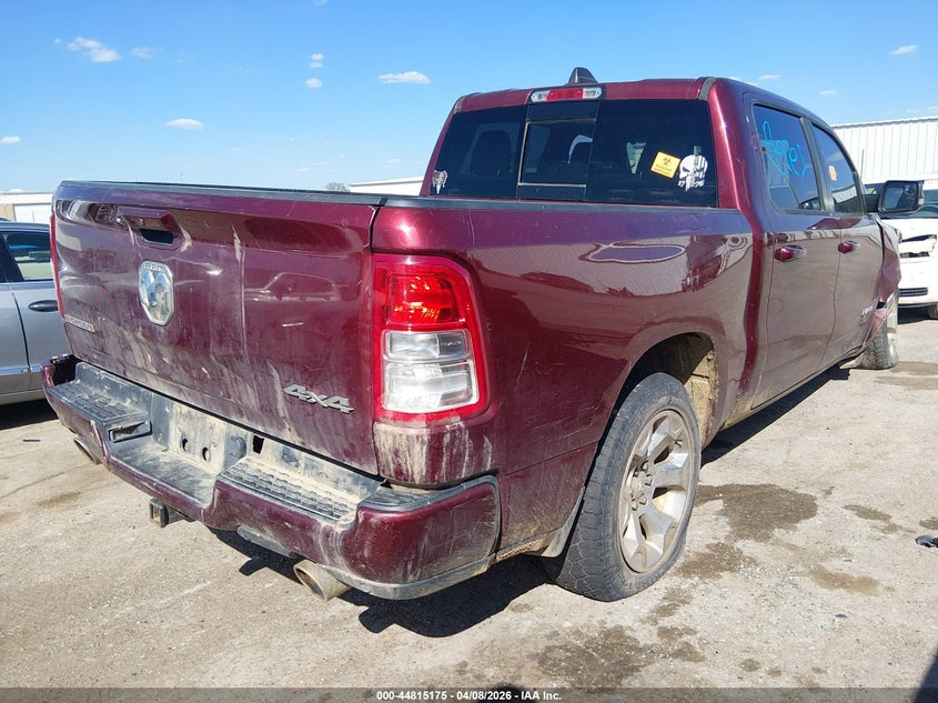 2019 Ram 1500 VIN 1C6SRFFT2KN713188 IAAI salvage auction — RIGHT FRONT, Clear (Oklahoma), sold $5,875 on 2026-07-17 (photo 4)