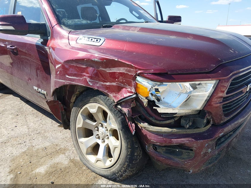 2019 Ram 1500 VIN 1C6SRFFT2KN713188 IAAI salvage auction — RIGHT FRONT, Clear (Oklahoma), sold $5,875 on 2026-07-17 (photo 6)