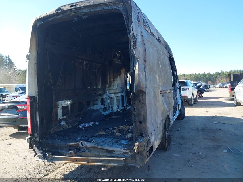 2026 Ford Transit-350 VIN 1FTBW3U84TKA44326 IAAI salvage auction — EXTERIOR BURN, Salvage (Massachusetts), sold $3,350 on 2026-07-10 (photo 6)
