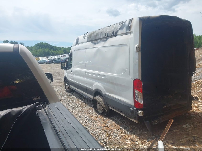 2026 Ford Transit-350 VIN 1FTBW3U84TKA44326 IAAI salvage auction — EXTERIOR BURN, Salvage (Massachusetts), sold $3,350 on 2026-07-10 (photo 3)