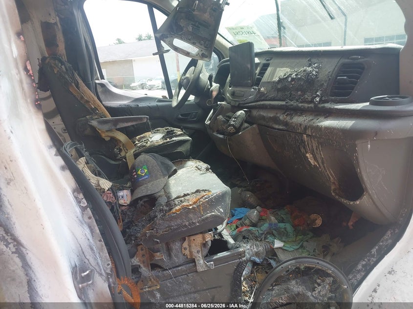 2026 Ford Transit-350 VIN 1FTBW3U84TKA44326 IAAI salvage auction — EXTERIOR BURN, Salvage (Massachusetts), sold $3,350 on 2026-07-10 (photo 5)