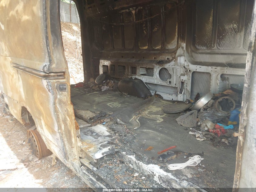 2026 Ford Transit-350 VIN 1FTBW3U84TKA44326 IAAI salvage auction — EXTERIOR BURN, Salvage (Massachusetts), sold $3,350 on 2026-07-10 (photo 8)