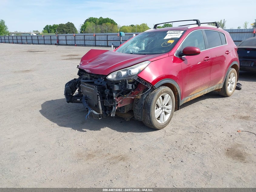 2017 Kia Sportage VIN KNDPM3AC2H7174524 IAAI salvage auction — FRONT END, Wait Title, sold $1,200 on 2026-07-29 (photo 2)