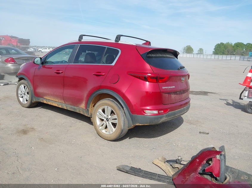2017 Kia Sportage VIN KNDPM3AC2H7174524 IAAI salvage auction — FRONT END, Wait Title, sold $1,200 on 2026-07-29 (photo 3)